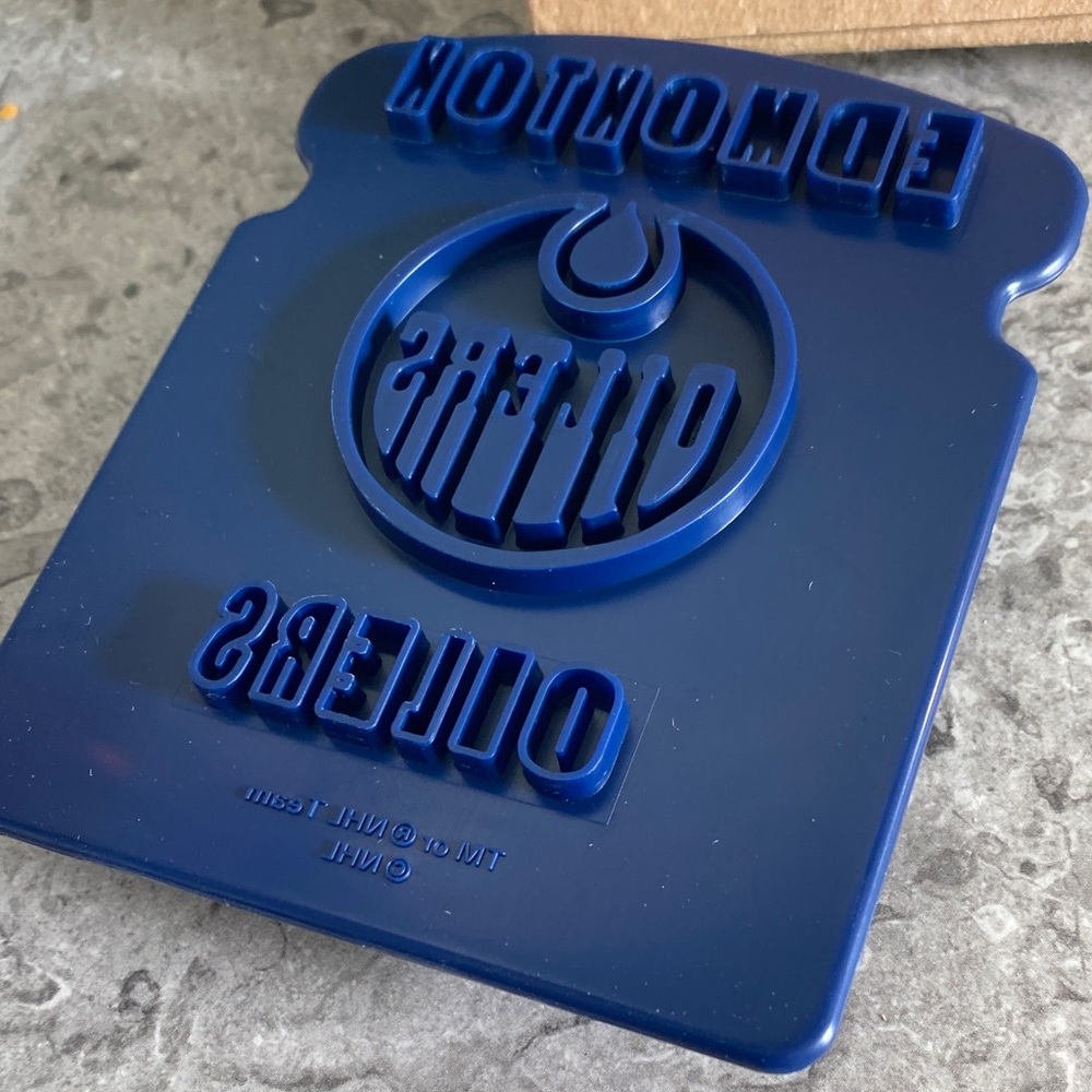 FREE with any PURCHASE Avon Edmonton Oilers Blue Toast Stamp